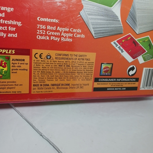 Apples to Apples Party Box Board Game 2007 Mattel Family Games - Picture 4 of 4